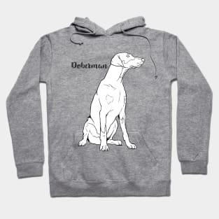 Doberman – rasa psa Hoodie